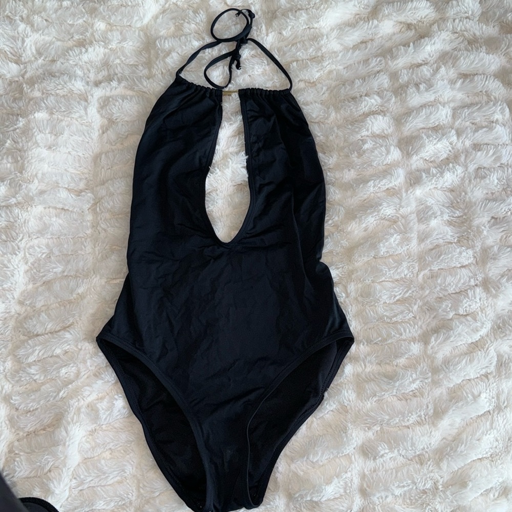Black One Piece Bathing Suit